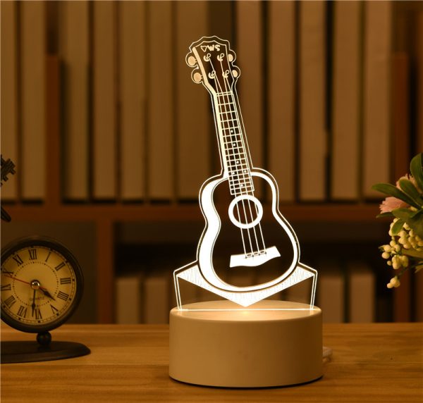 Lámpara Led Acrílico guitarra