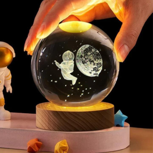 Lámpara Bola de Cristal Astronauta en espacio 46